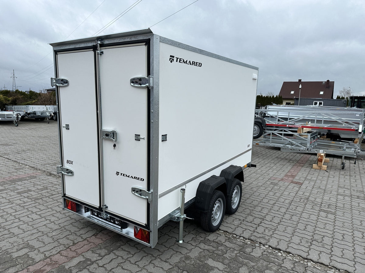 Anhänger conteneur Furgon BOX Temared zu deux essieux  750 kg