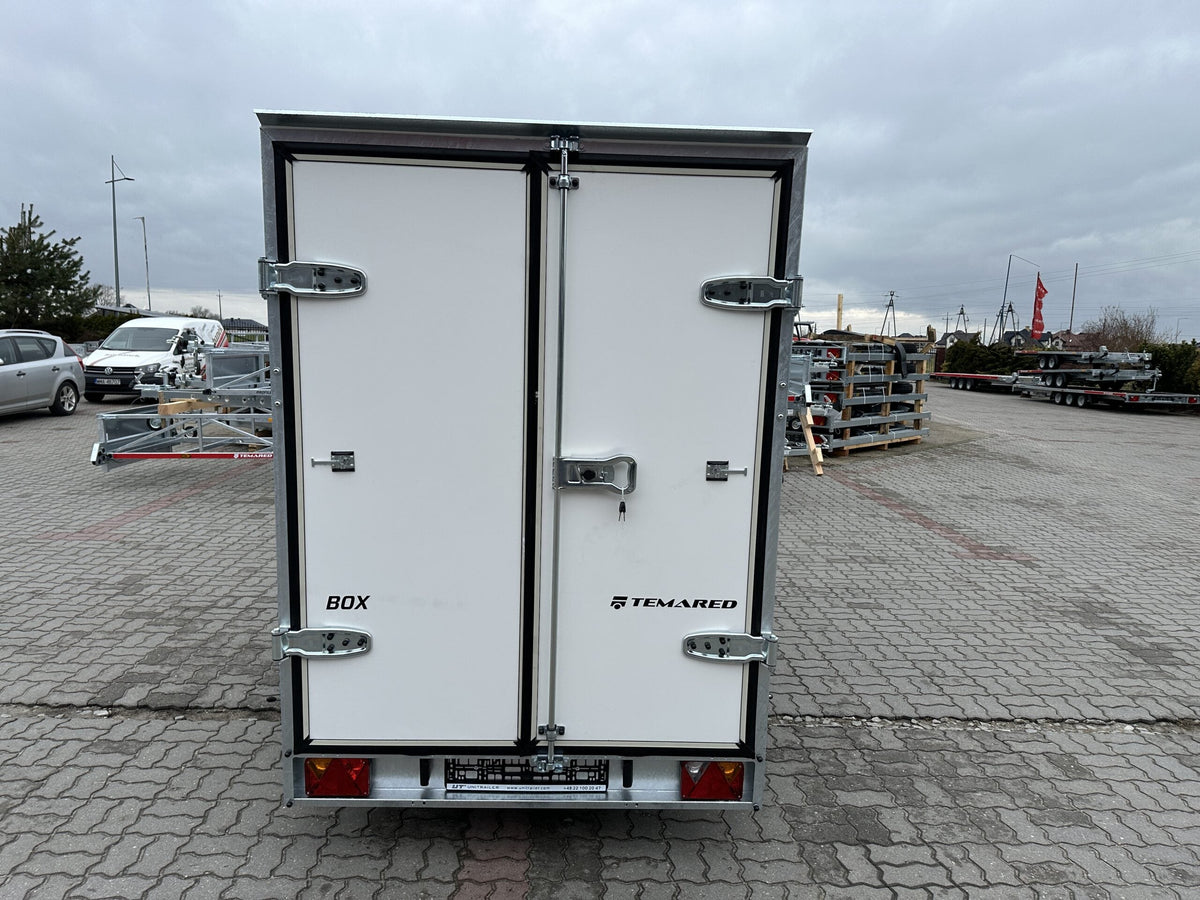 Anhänger conteneur Furgon BOX Temared zu deux essieux  750 kg