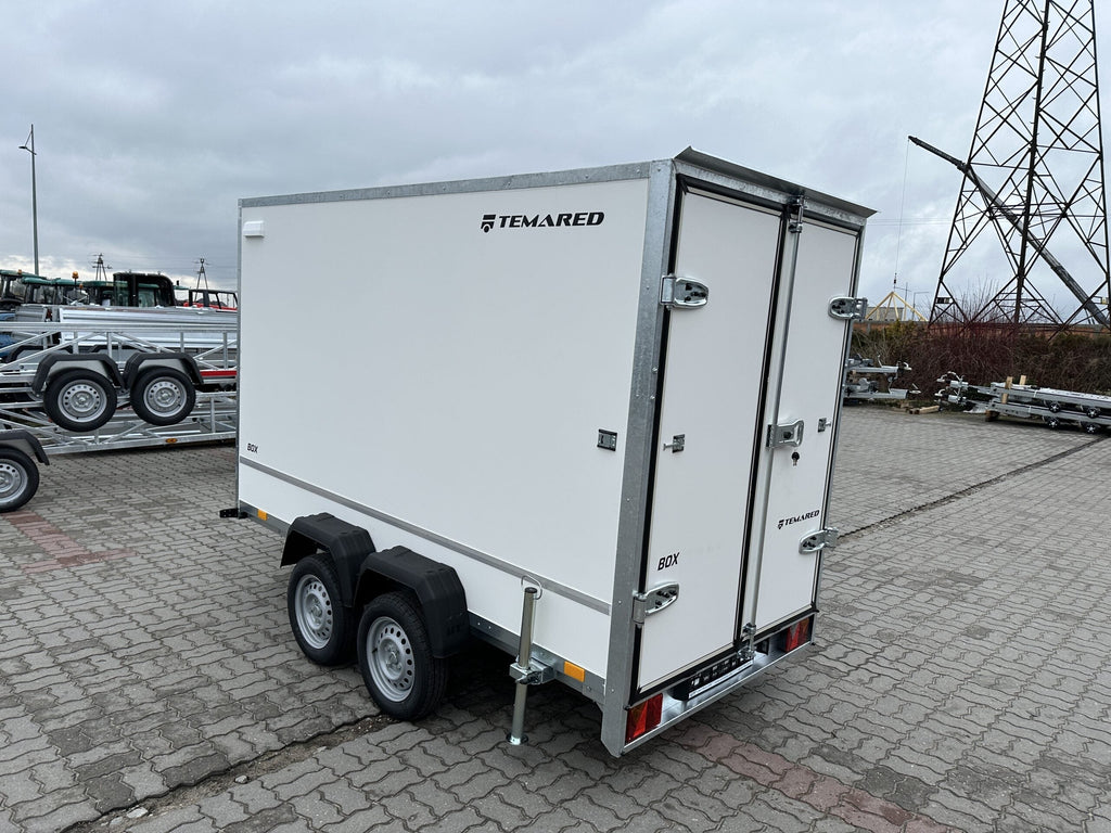 Anhänger conteneur Furgon BOX Temared zu deux essieux  750 kg