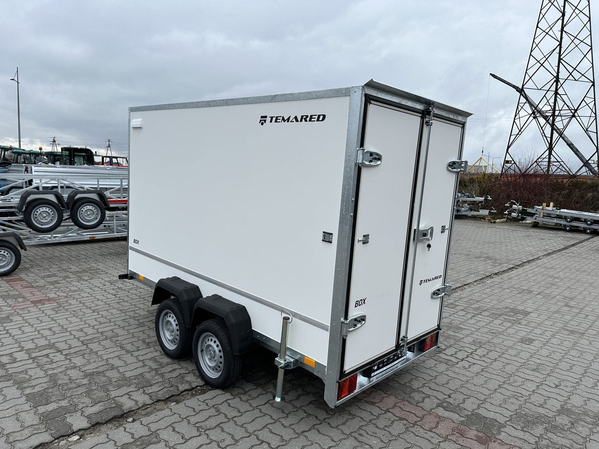 Anhänger conteneur Furgon BOX Temared zu deux essieux  750 kg