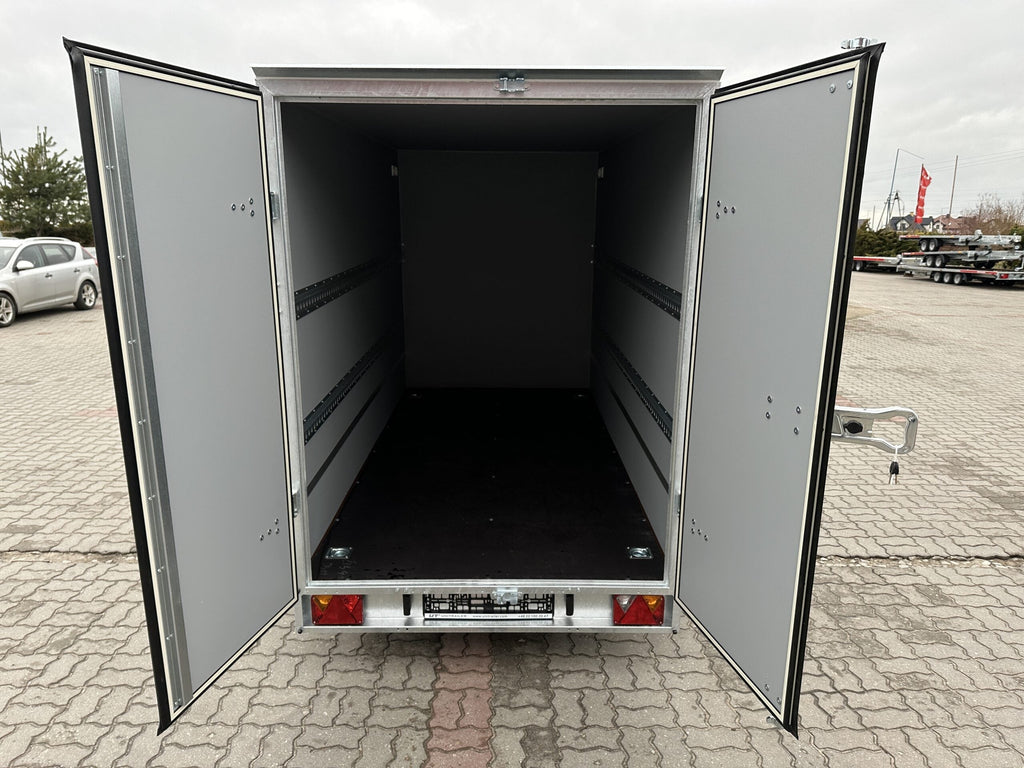 Anhänger conteneur Furgon BOX Temared zu deux essieux  750 kg