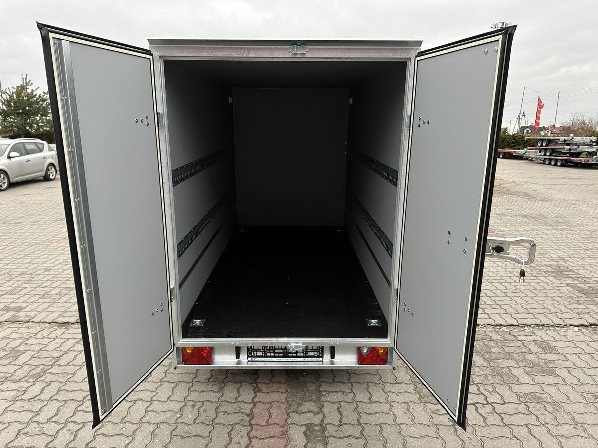Anhänger conteneur Furgon BOX Temared zu deux essieux  750 kg