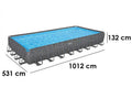 Bestway APX 365 561KJ - 956x488x132 cm - Schwimmbecken hors-Boden für 21-25 personnes