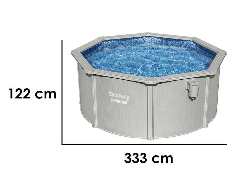 Schwimmbecken rund Bestway Hydrium 56566 Ø305x122 cm vue d'ensemble