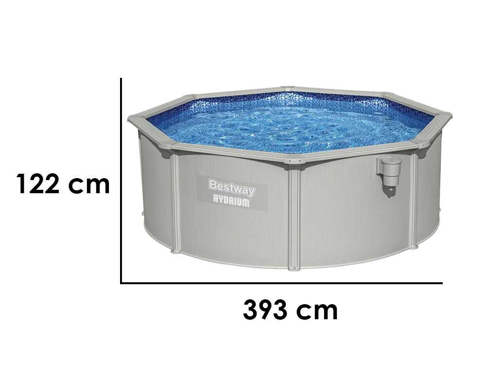 Schwimmbecken rund Bestway Hydrium 56574 Ø366x122 cm vue d'ensemble