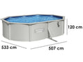 Bestway Hydrium 56586 - 500 x 360 x 120 cm - Schwimmbecken oval