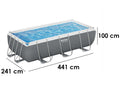 Bestway Power Steel 56441 - 404 x 201 x 100 cm - Schwimmbecken hors-Boden