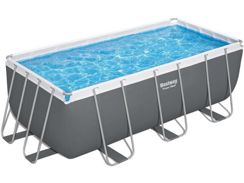 Bestway Power Steel 56456 - 412 x 201 x 122 cm - Schwimmbecken hors-Boden