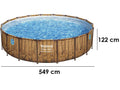 Bestway Power Steel Swim Vista 56977 - Ø549x122 cm - Schwimmbecken rund