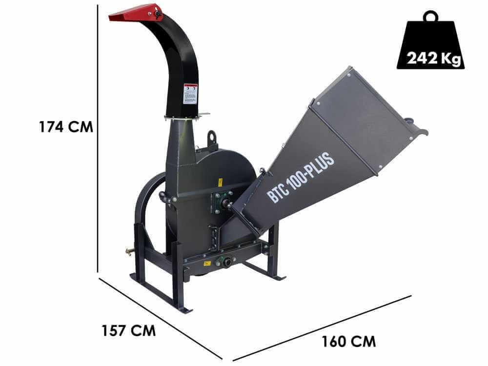 Häcksler zu Traktor Blackstone BTC 100-MEHR - transmission pro courroie - Neuf