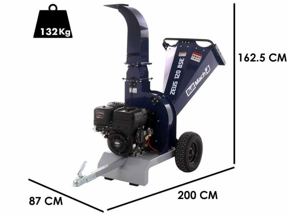 Häcksler Benzin professionell BullMach ZEUS 120 BSE