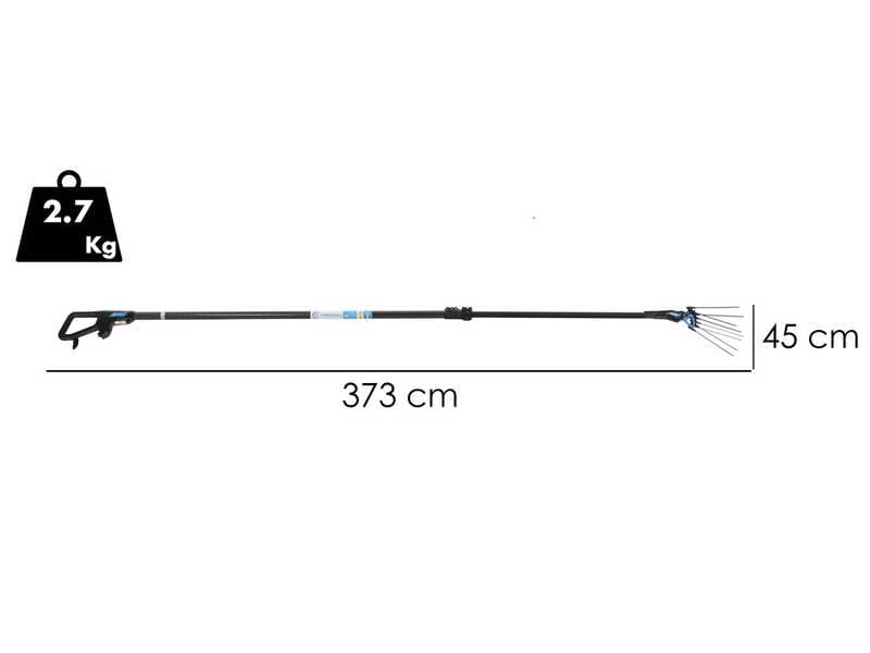 Campagnola Master – Kamm Vibrations zu Akku, Stange carbone/alu 185-270 cm