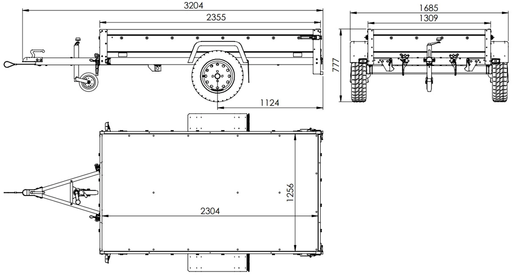 Anhänger routière Garden Trailer 230 KIPP