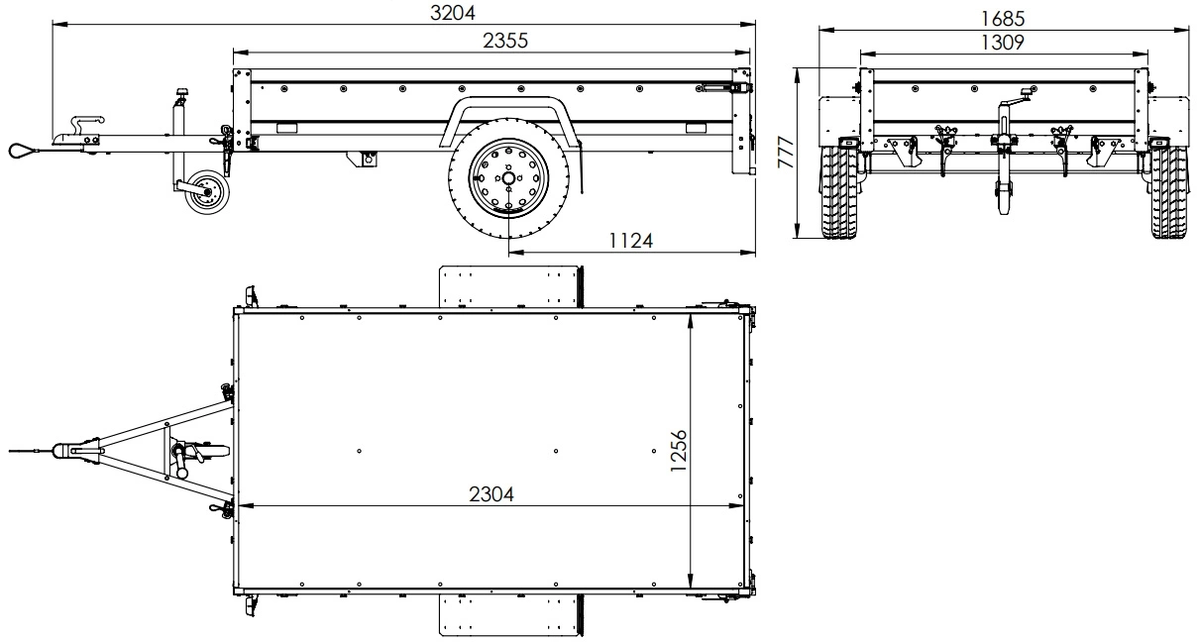 Anhänger routière Garden Trailer 230 KIPP