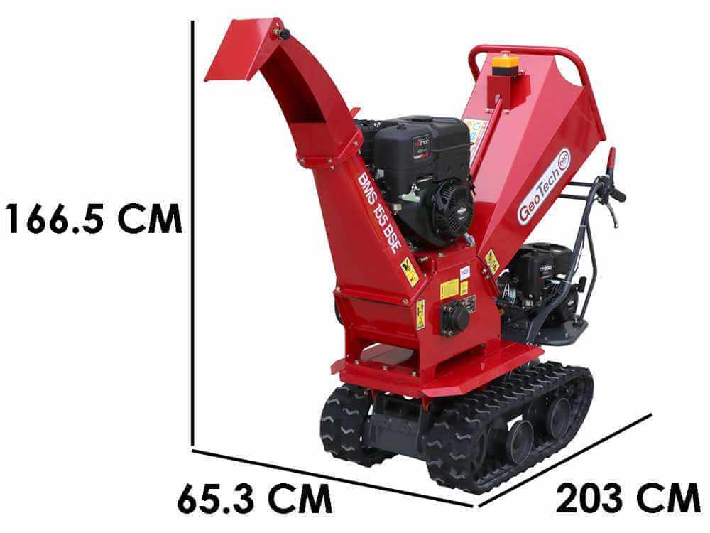 Broyeur autotracté sur brouette à chenilles GeoTech-Pro BMS155 BS - Moteur B&S XR2100 - 7/15 CV - Neuf