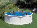 Gre Atlantis Rund Ø460 x 132cm - Schwimmbecken hors-Boden in acier