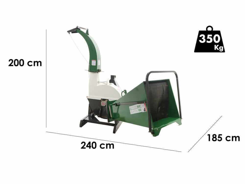 Häcksler auf Traktor GreenBay GB-WTDC 150-Neuf