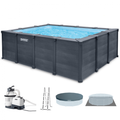 Schwimmbecken hors-Boden Intex Graphite Grey Panel 26396NP