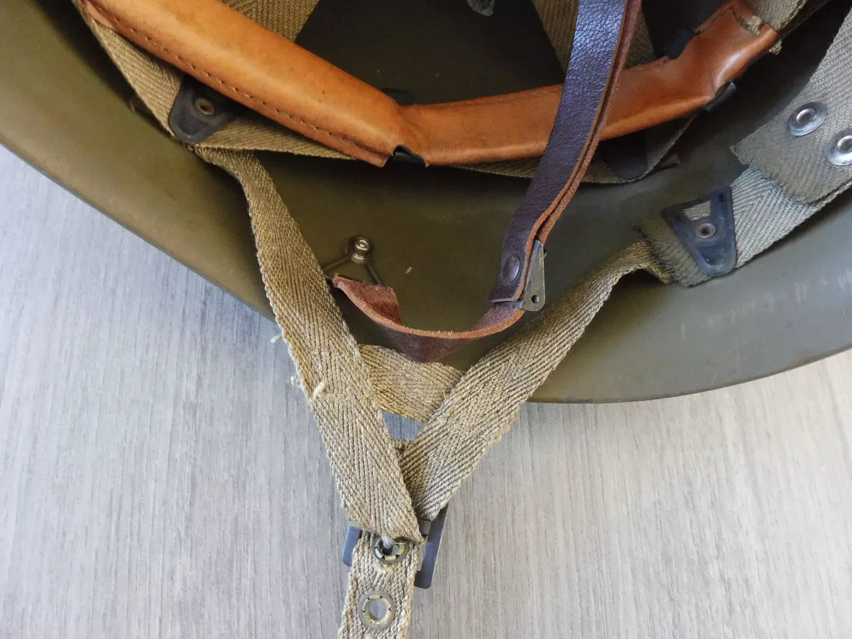 CASQUE PARACHUTISTE COMPLET MODELE 51 ORIGINAL 1953