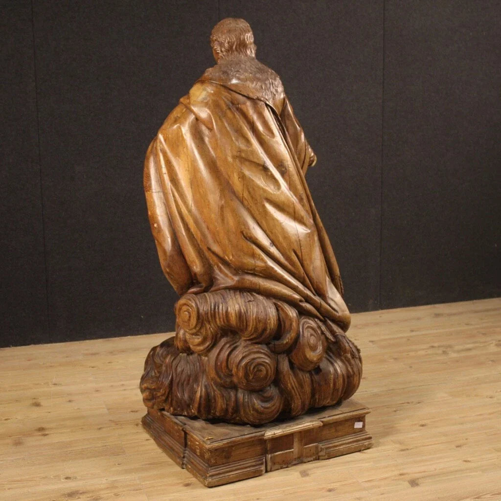 Ancienne sculpture religieuse en bois – Sainte Thérèse en extase – Allemagne, XVIIIe siècle