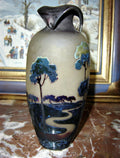 Vase Muller fluogravures art nouveau