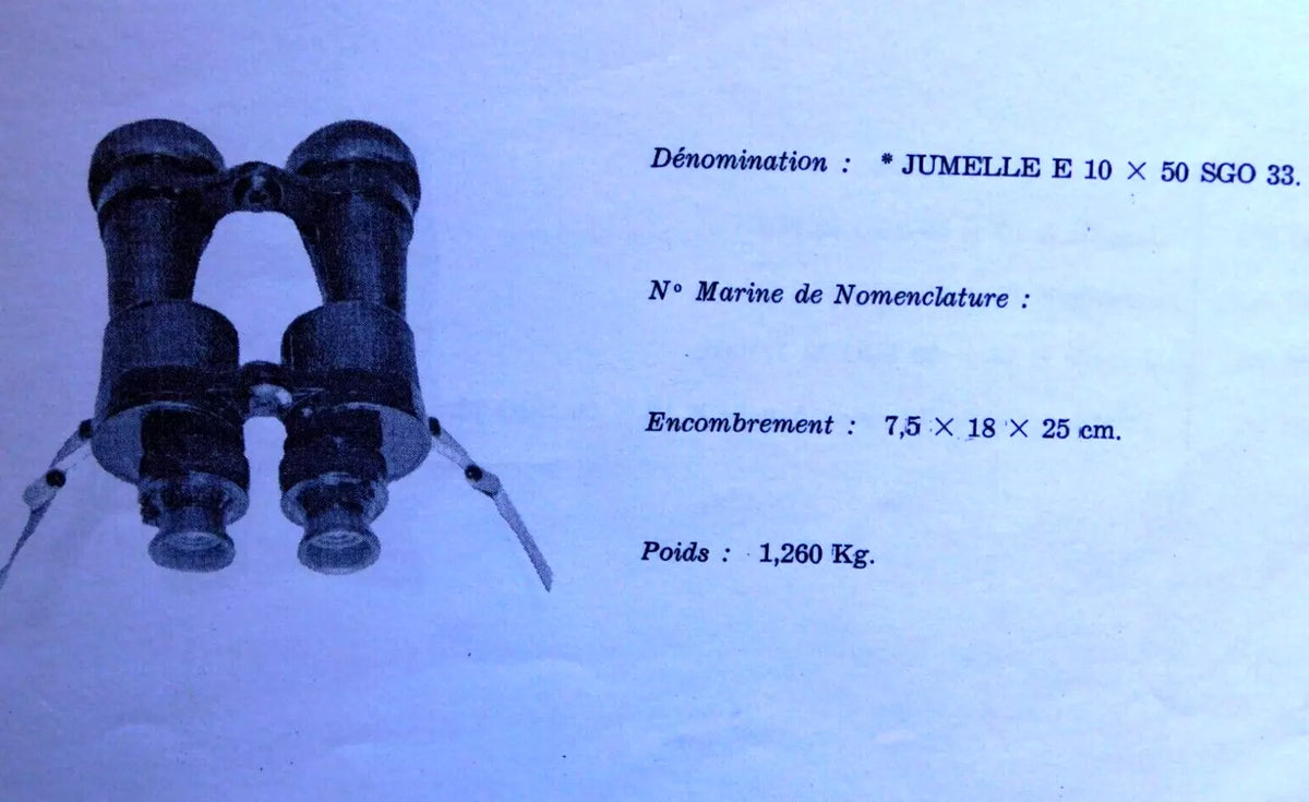 PAIRE de JUMELLES HUET PARIS 1933