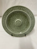 ASSIETTE CÉRAMIQUE ÉMAILLÉE VERT CÉLADON