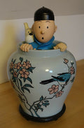 Rare set complet Potiche Tintin Lotus Bleu moulinsart 2011