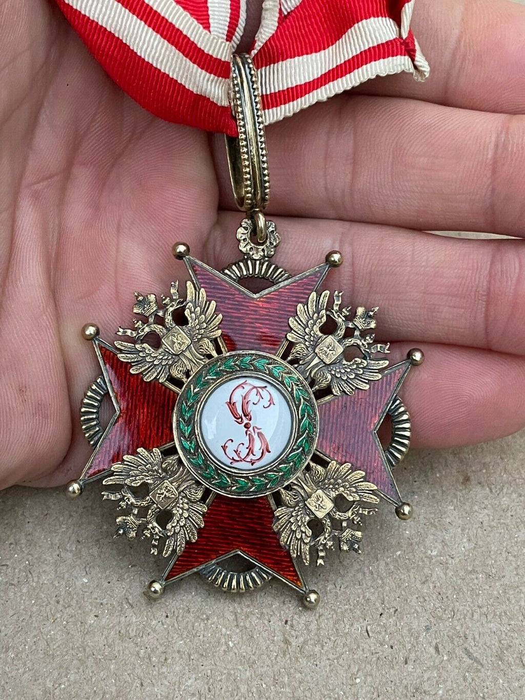 Médaille croix de l'ordre de saint stanislas