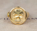 Bague chevalière en or jaune 18 carats