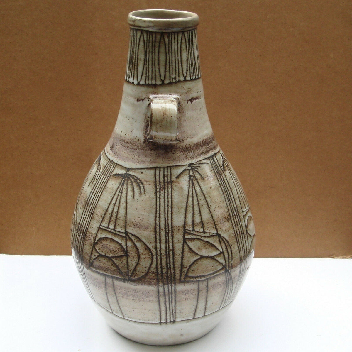 Keramikvase von Jacques Pouchain, Dieulefî, 1950