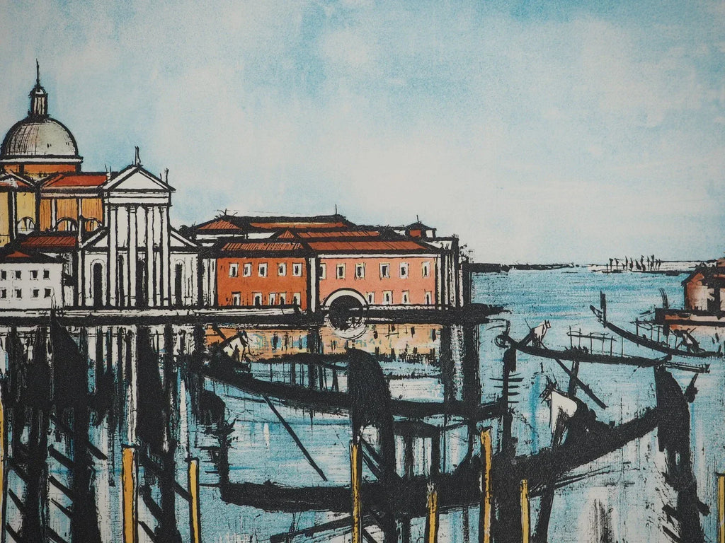 Bernard BUFFET – L’église San Giorgio à Venise – Gravure signée (1985)