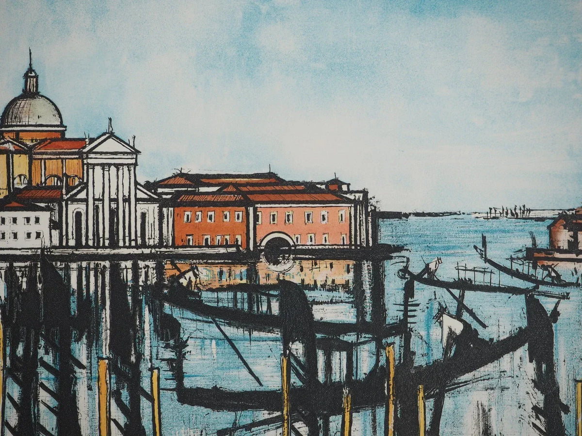 Bernard BUFFET – L’église San Giorgio à Venise – Gravure signée (1985)