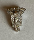 Broche clip Art Déco en diamants – 2,40 ct