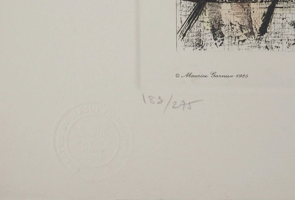 Bernard BUFFET – L’église San Giorgio à Venise – Gravure signée (1985)