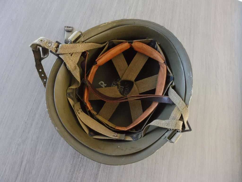 CASQUE PARACHUTISTE COMPLET MODELE 51 ORIGINAL 1953