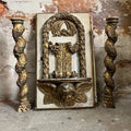 Ancienne porte de tabernacle XVIIIe – Église de Vouvant – Bois sculpté et doré