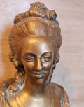 Ancien buste en bronze reine Marie Antoinette