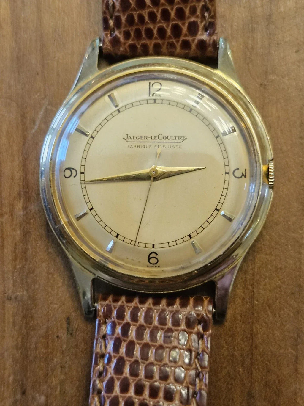 Montre homme Jaeger LeCoultre vintage or 18k 750 massif