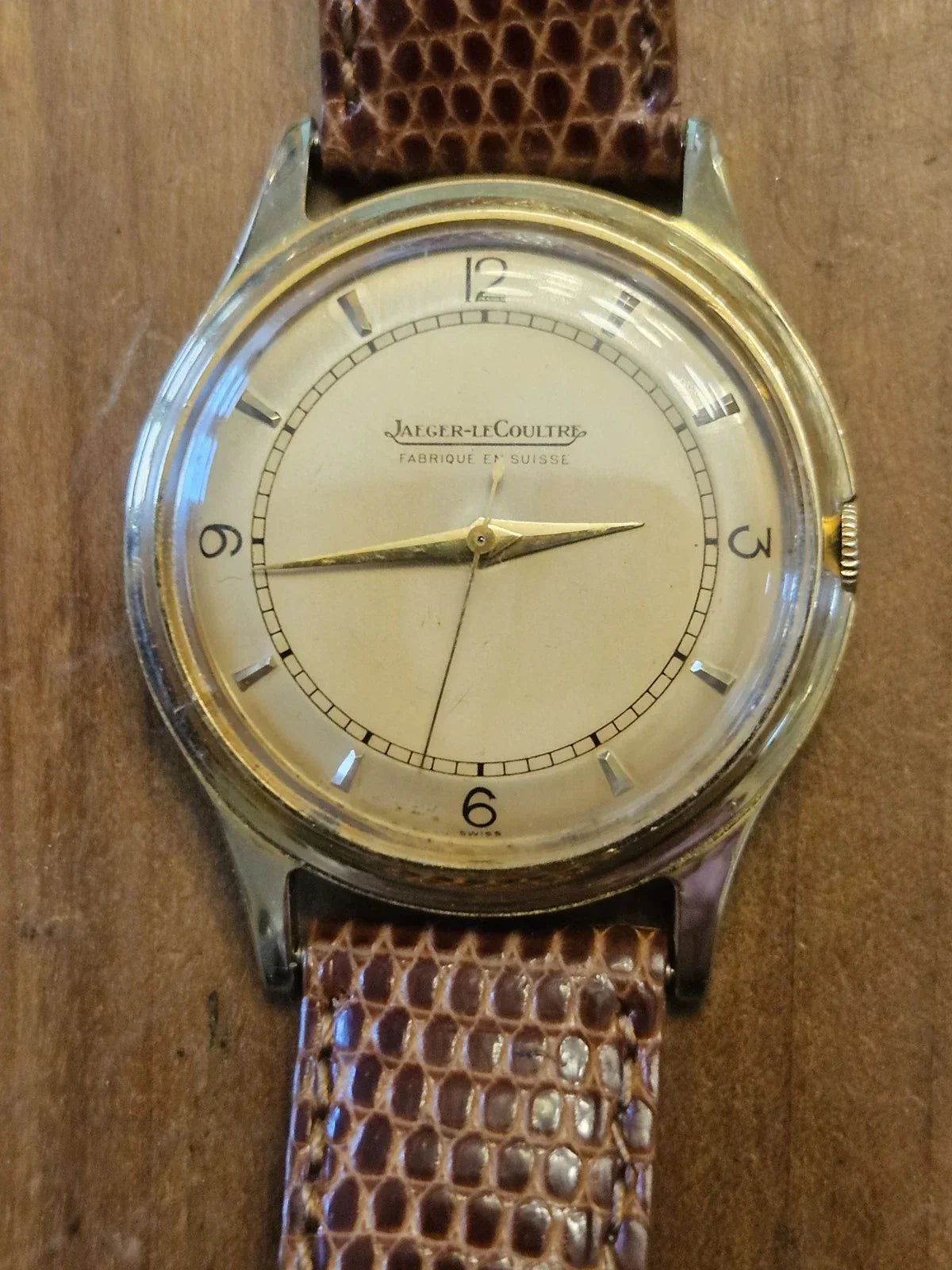Montre homme Jaeger LeCoultre vintage or 18k 750 massif