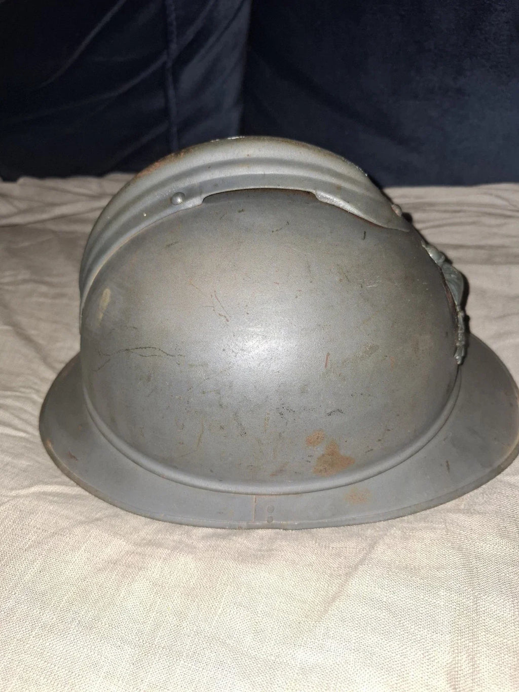 Casque Adrian Modèle 1915 – Génie Français, Insigne 1er Type