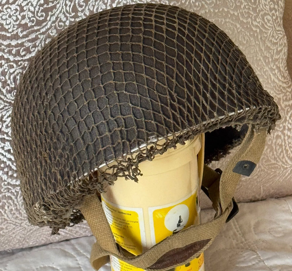 SUPERBE CASQUE GB MK III PARACHUTISTE BRITANNIQUE BMB 1944 SECONDE GUERRE MONDIALE WW2