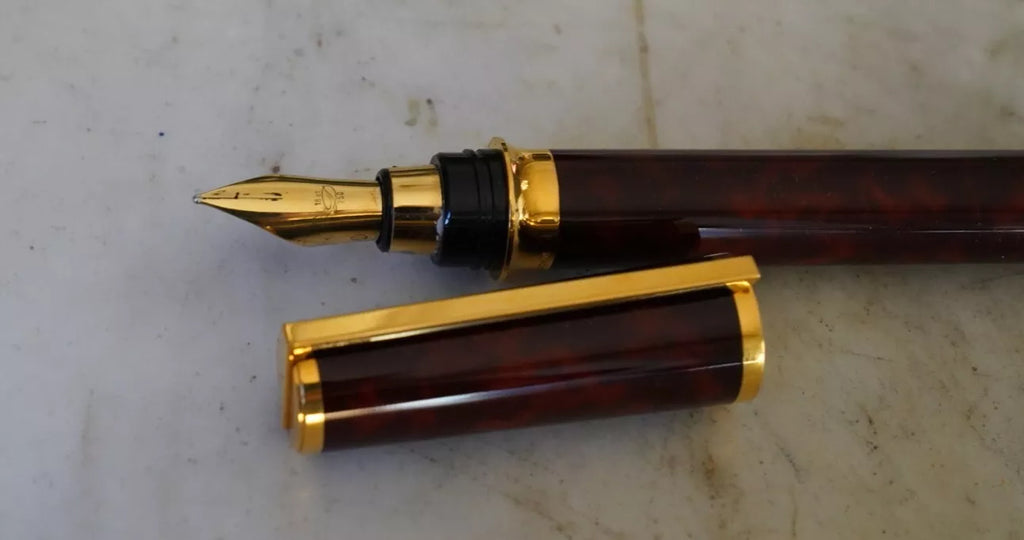 GRAND STYLO PLUME S.T. DUPONT MONTPARNASSE XL OR 18K