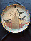 Rare grand plat grès émaillé Victor KREMER 1895