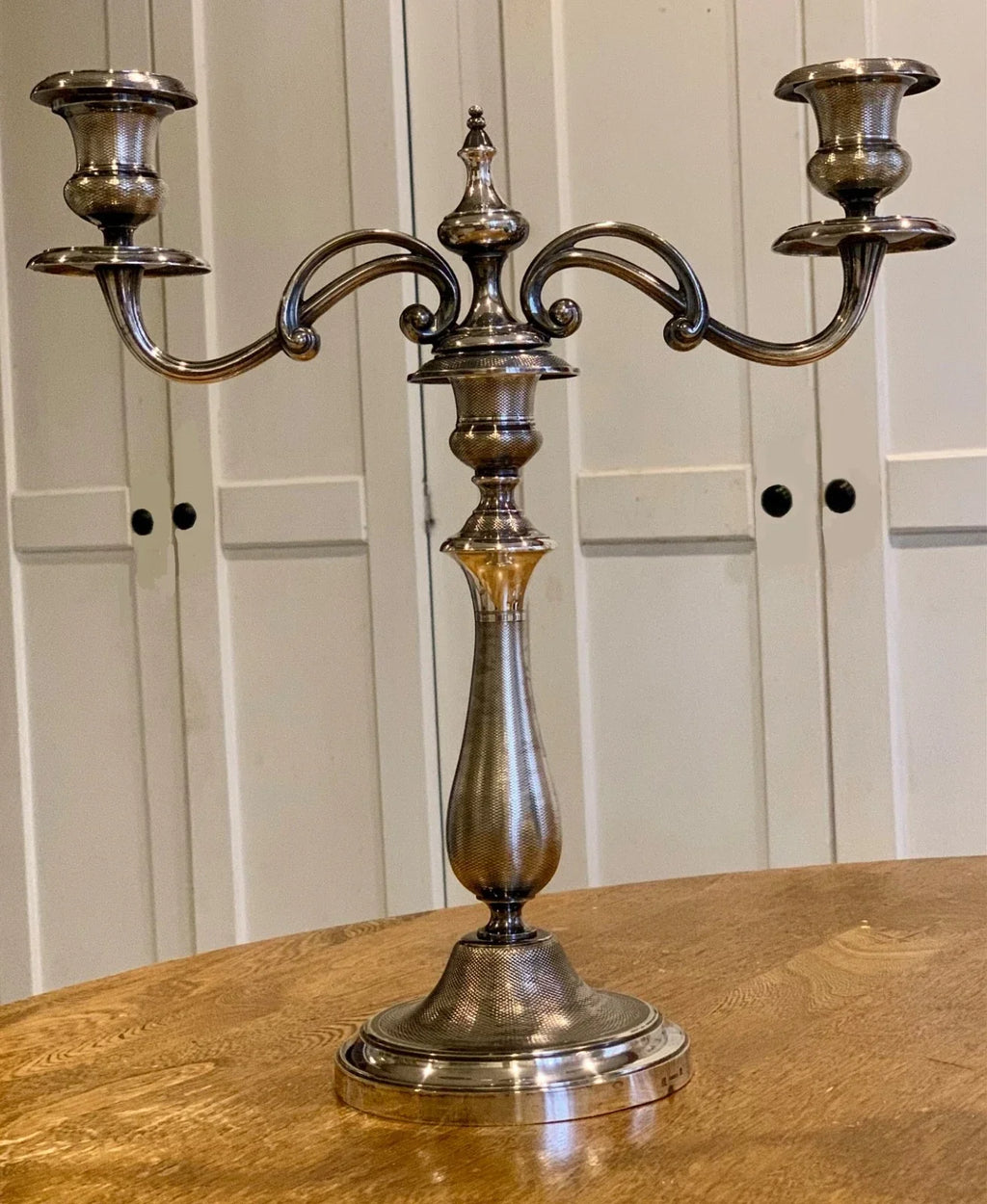 Candélabre chandelier en argent Christofle