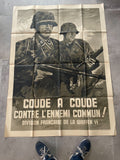 Affiche propagande militaire Authentique ww2