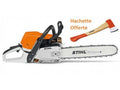 Kettensäge Stihl Ms 362 C-M mit 2 Ketten D’Origine und Eine Hachette von Bucheron Stihl AX6