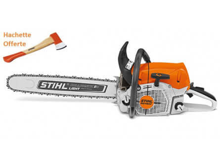 Kettensäge Stihl Ms 462 C-M mit 2 Ketten D’Origine und Eine Hachette von Bucheron Stihl AX6