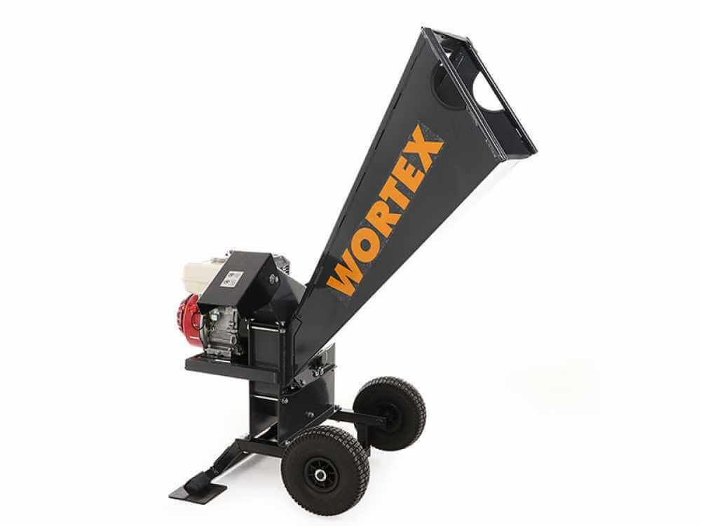 Häcksler von Äste Benzin Wortex T200 H mit Motor Honda GX 200-Neuf