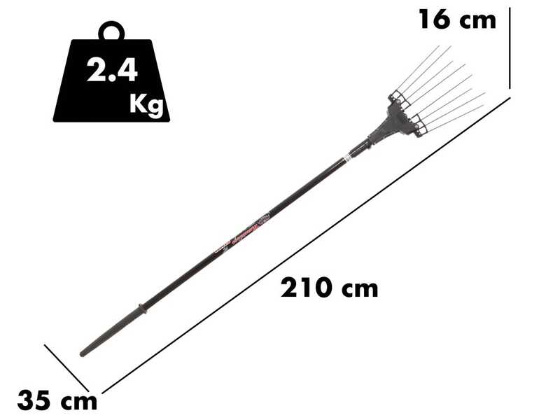 Zanon Murcielago R AL300 – Kamm Vibrations zu Akku lithium, Stange 210-340 cm